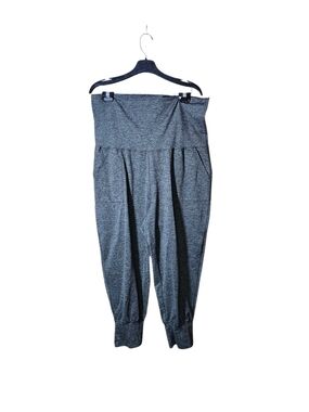 aerie Heather Gray High-Waist Foldover Joggers